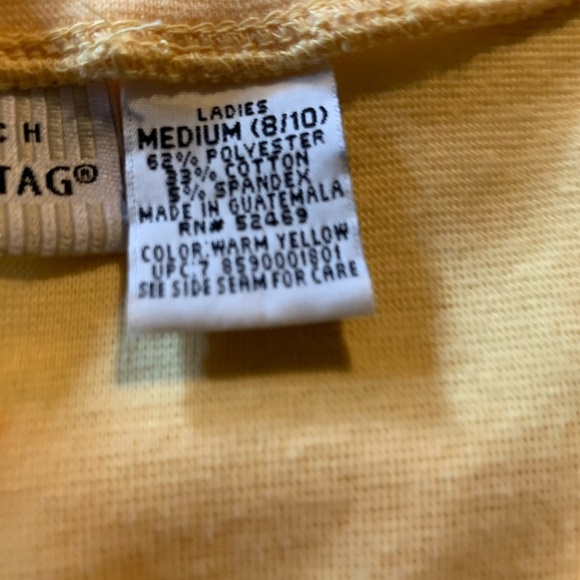 White Stag Women’s Yellow Short Sleeve Top Size Medium (8-10) - Picture 6 of 6